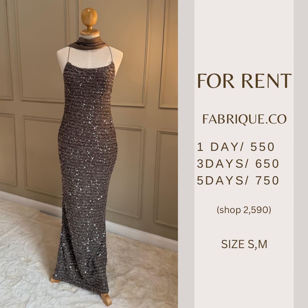 Fabriqueco - ELSIE MAXI GLITTER DRESS