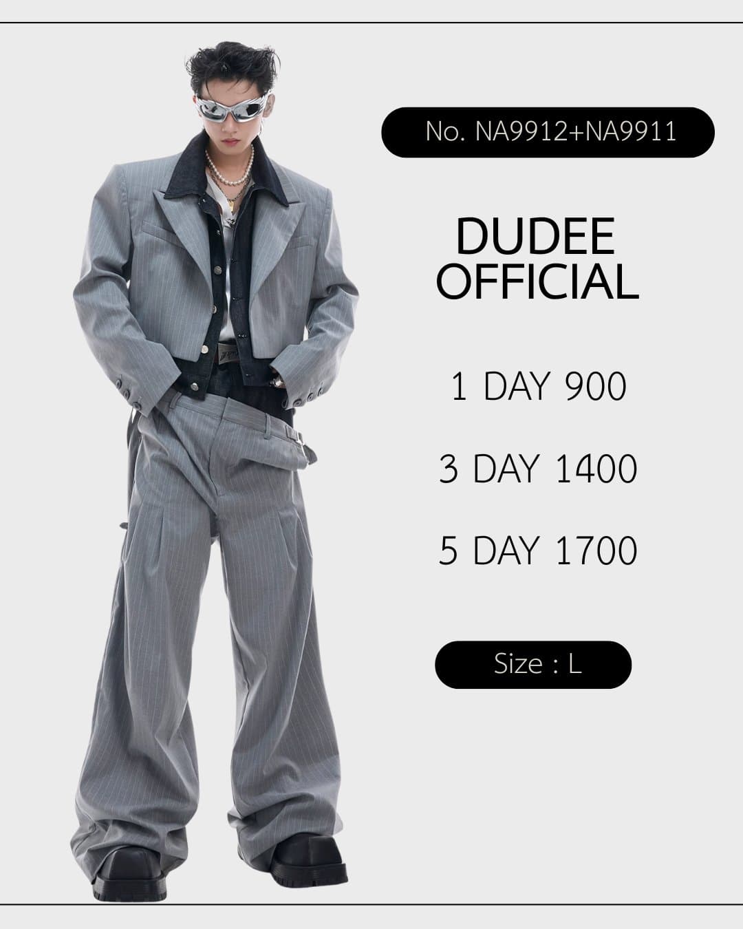 (NA9911+ NA9912) 👔[SET เสื้อ+กางเกง] (ไม่รวมเสื้อด้านใน)