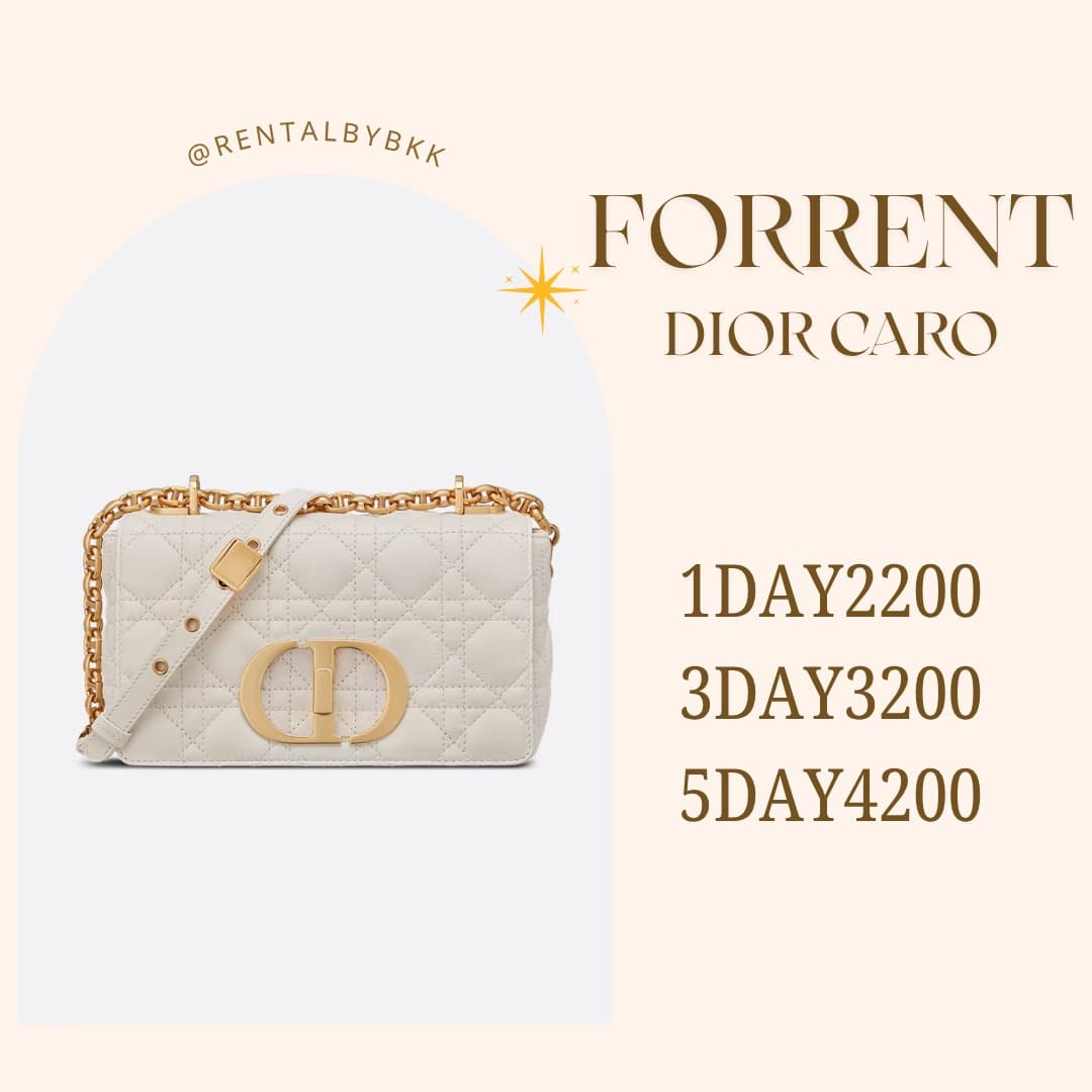 dior caro small white