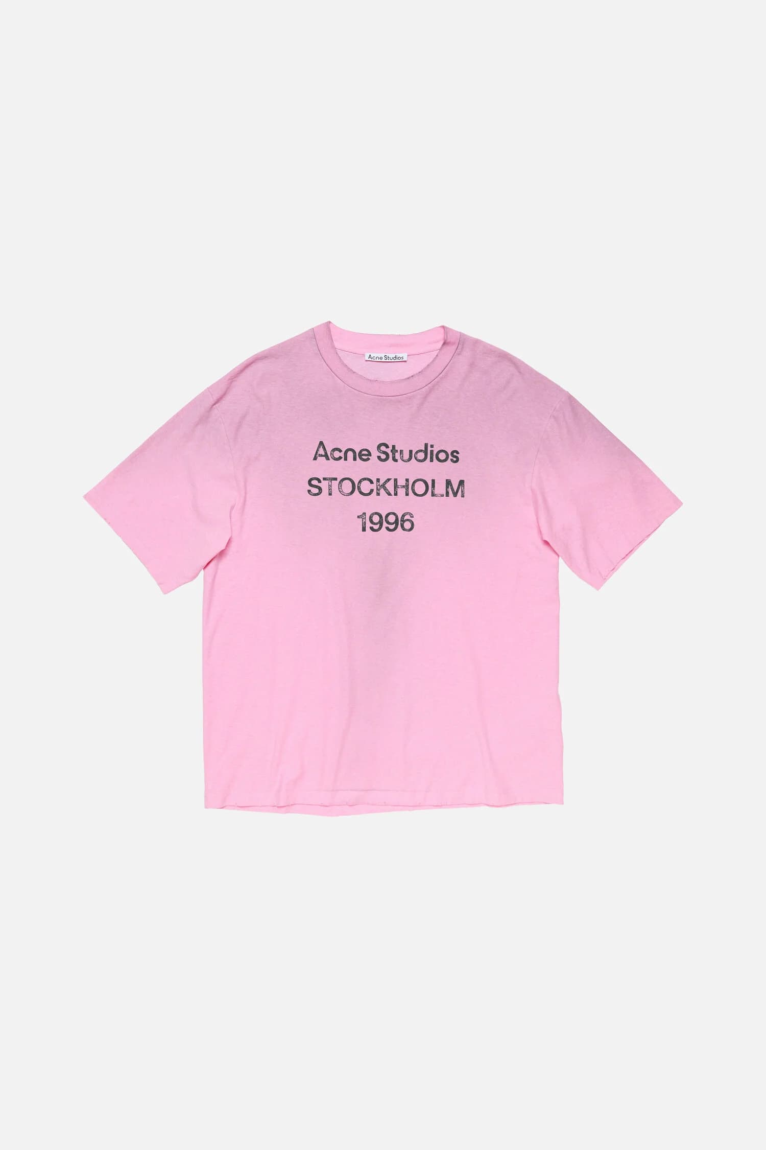 Acne studios แขนสั้น cotton candy pink