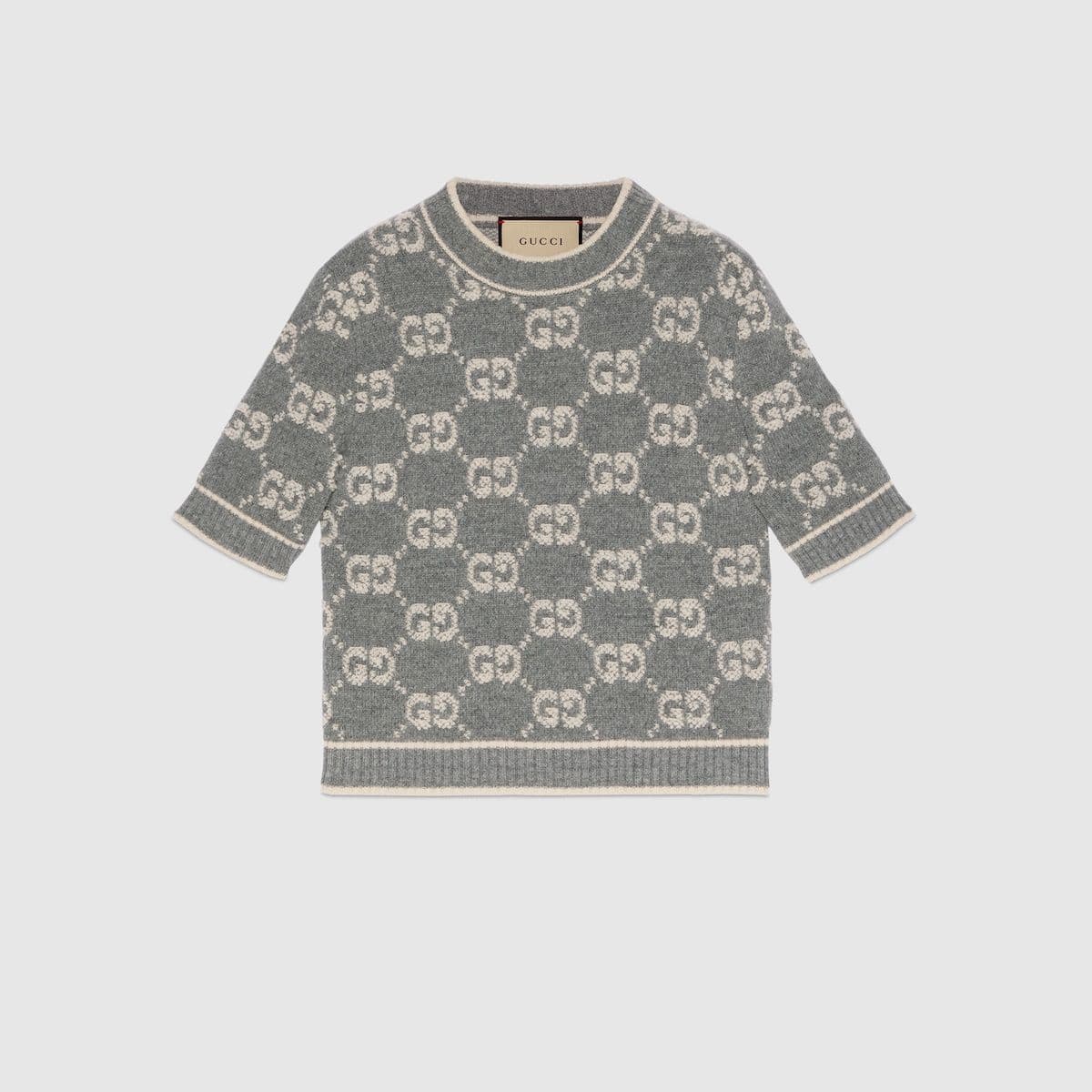 GUCCI KNIT TEE GREY