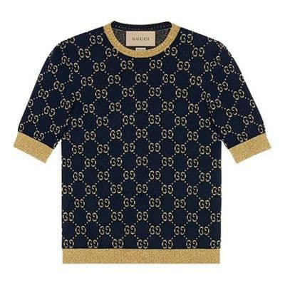 GUCCI KNIT TEE MONOGRAM