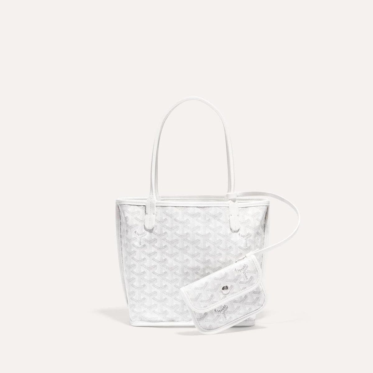 Goyard mini anjou white