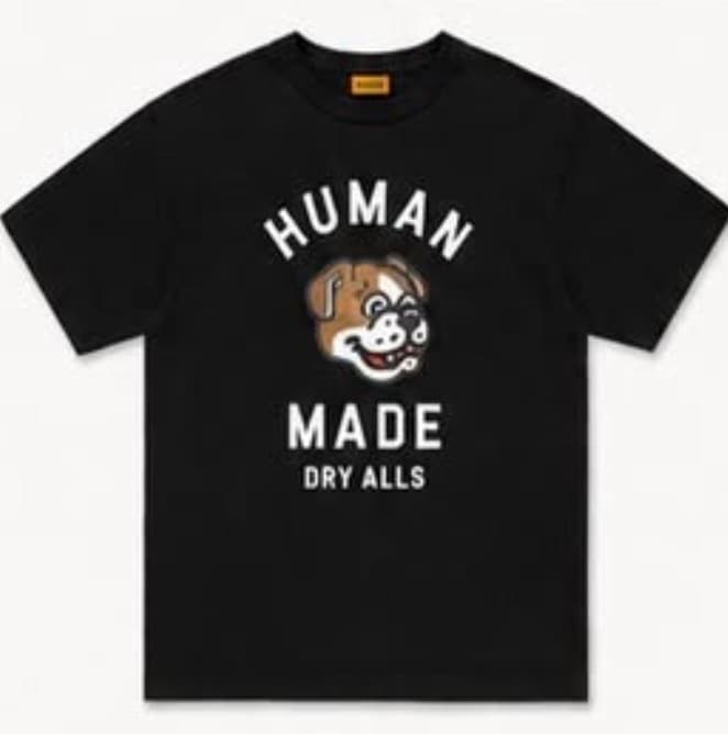 Human made black dog