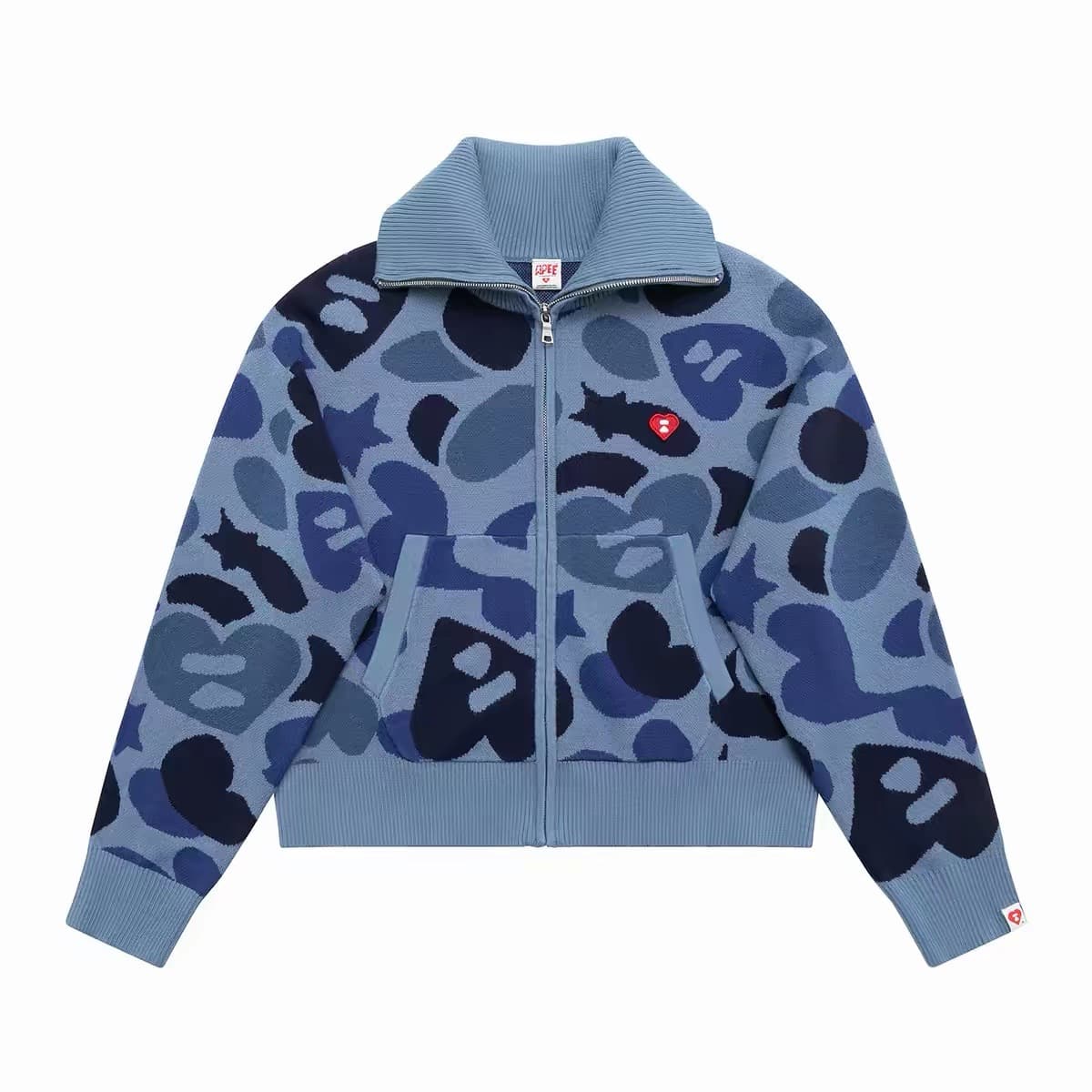 Bape apee Love camo zip jacket Navy