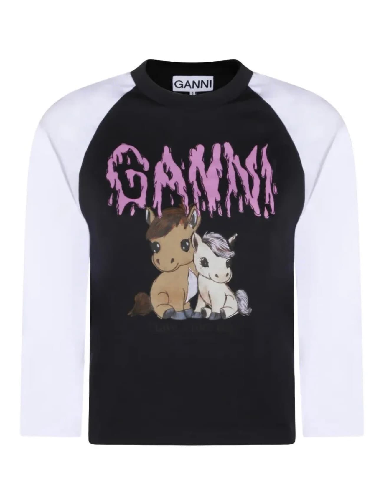Ganni unicorn t-shirt