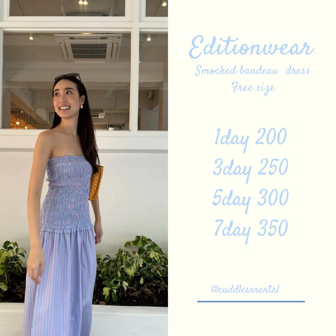 smocked bandeau dress