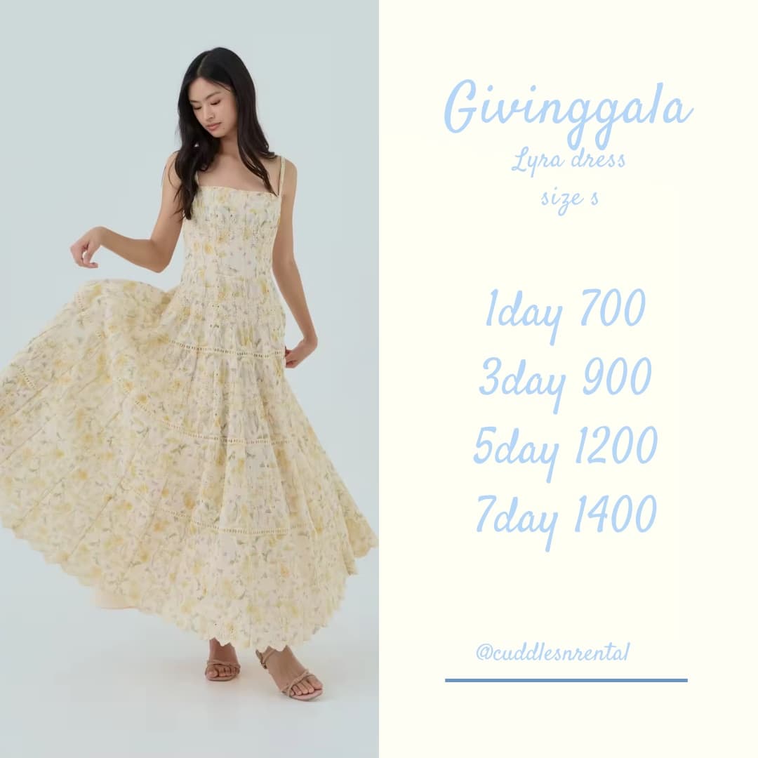 lyra dress yellow size s