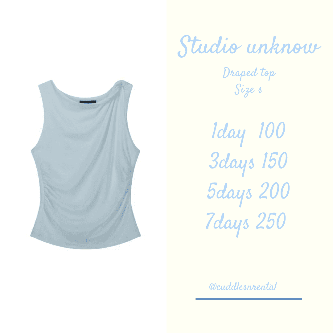 Draped top blue