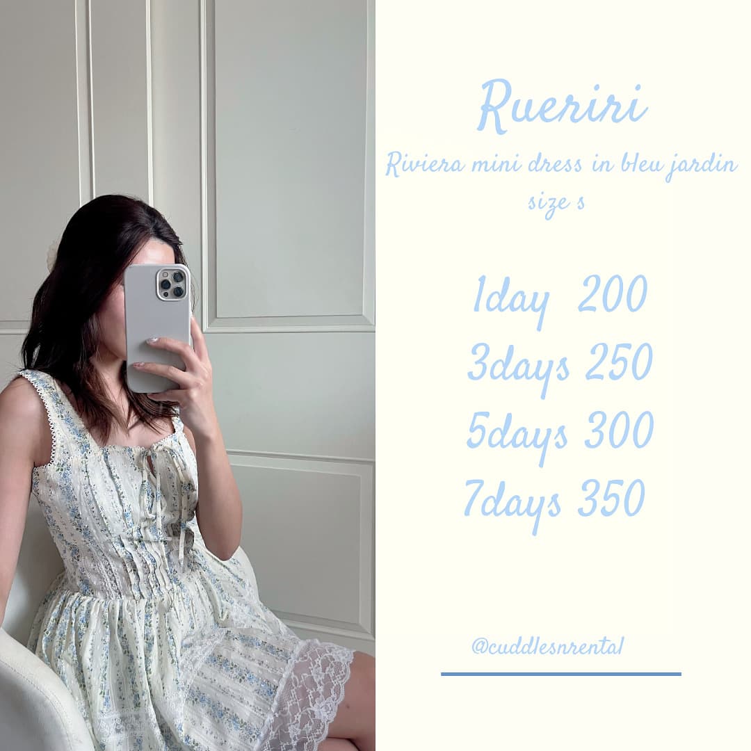 Riviera dress bleu jardin size s