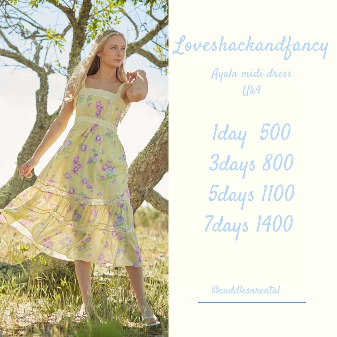 loveshack yellow midi dress