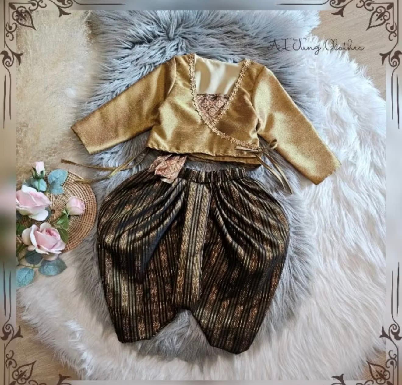 ชุดไทยเด็กรุ่น "แม่พุดตาน Al Jung Clothes ชุดไทย เด็ก