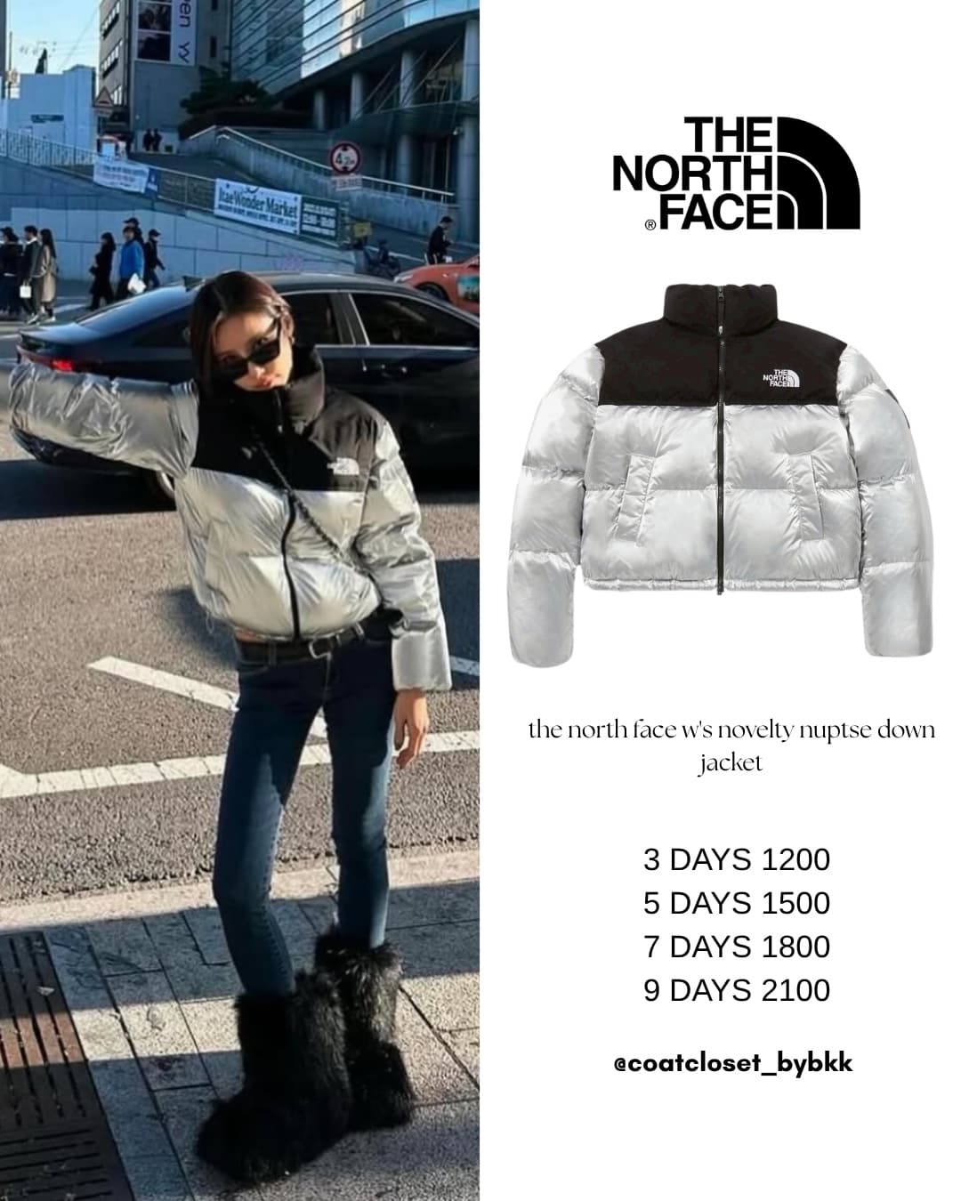 the north face w's novelty nuptse down jacket