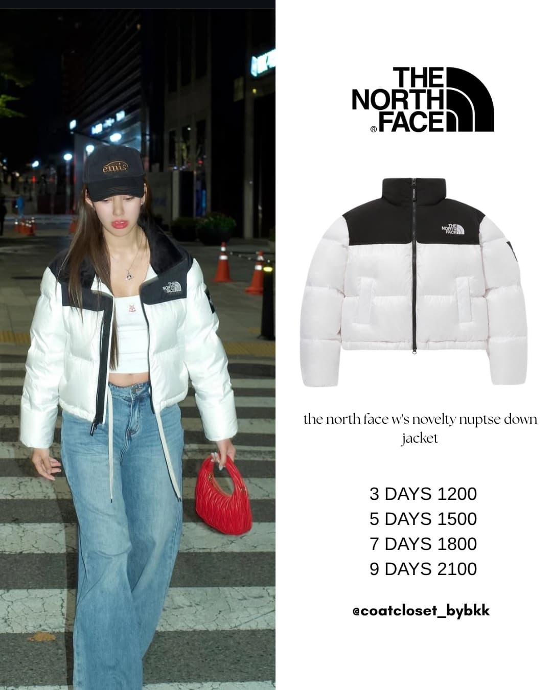 the north face w's novelty nuptse down jacket