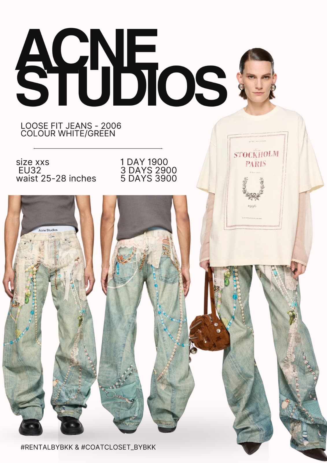 Acne studios LOOSE FIT JEANS - 2006