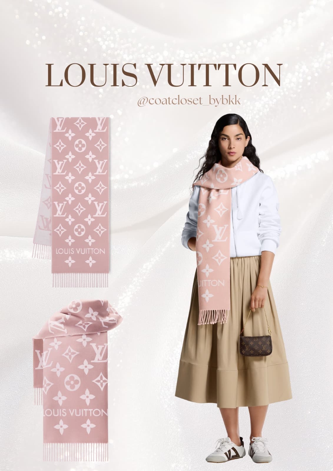 LV simply scarf