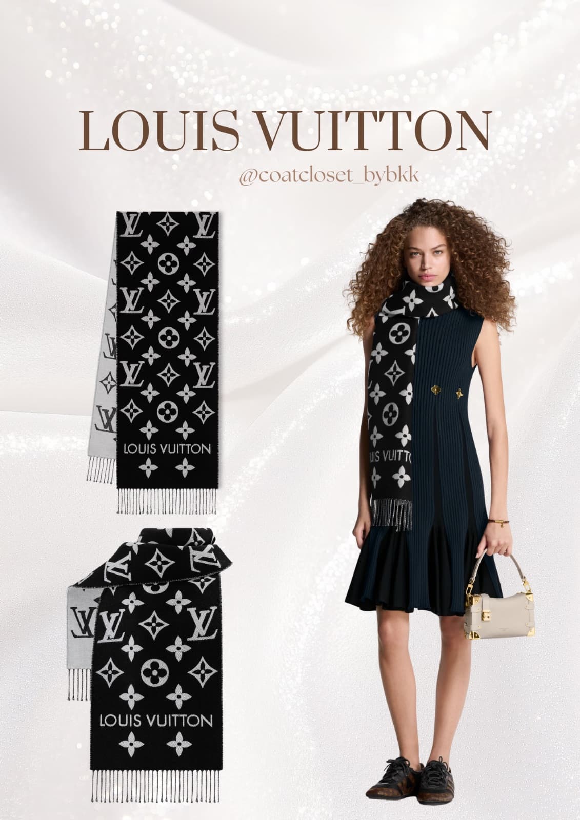 LV simply scarf