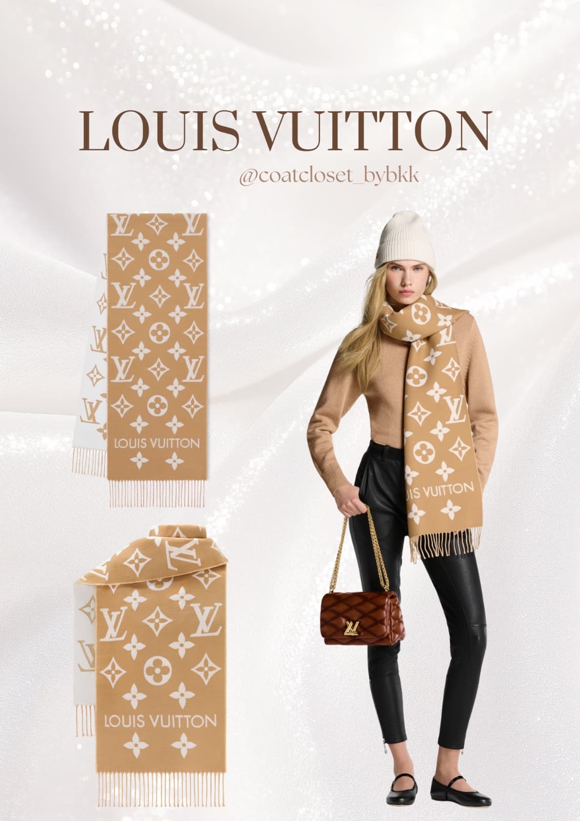 LV essential scarf