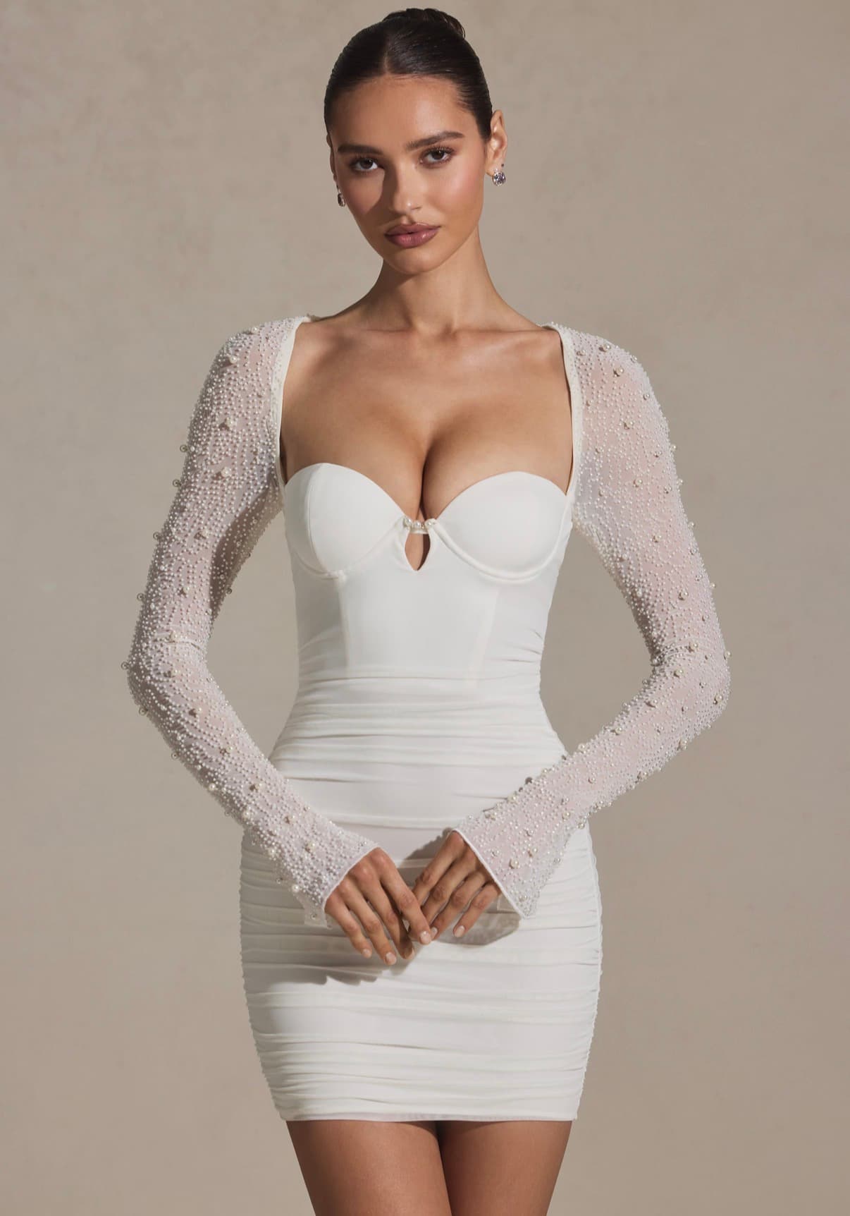Mini dress with long sleeve