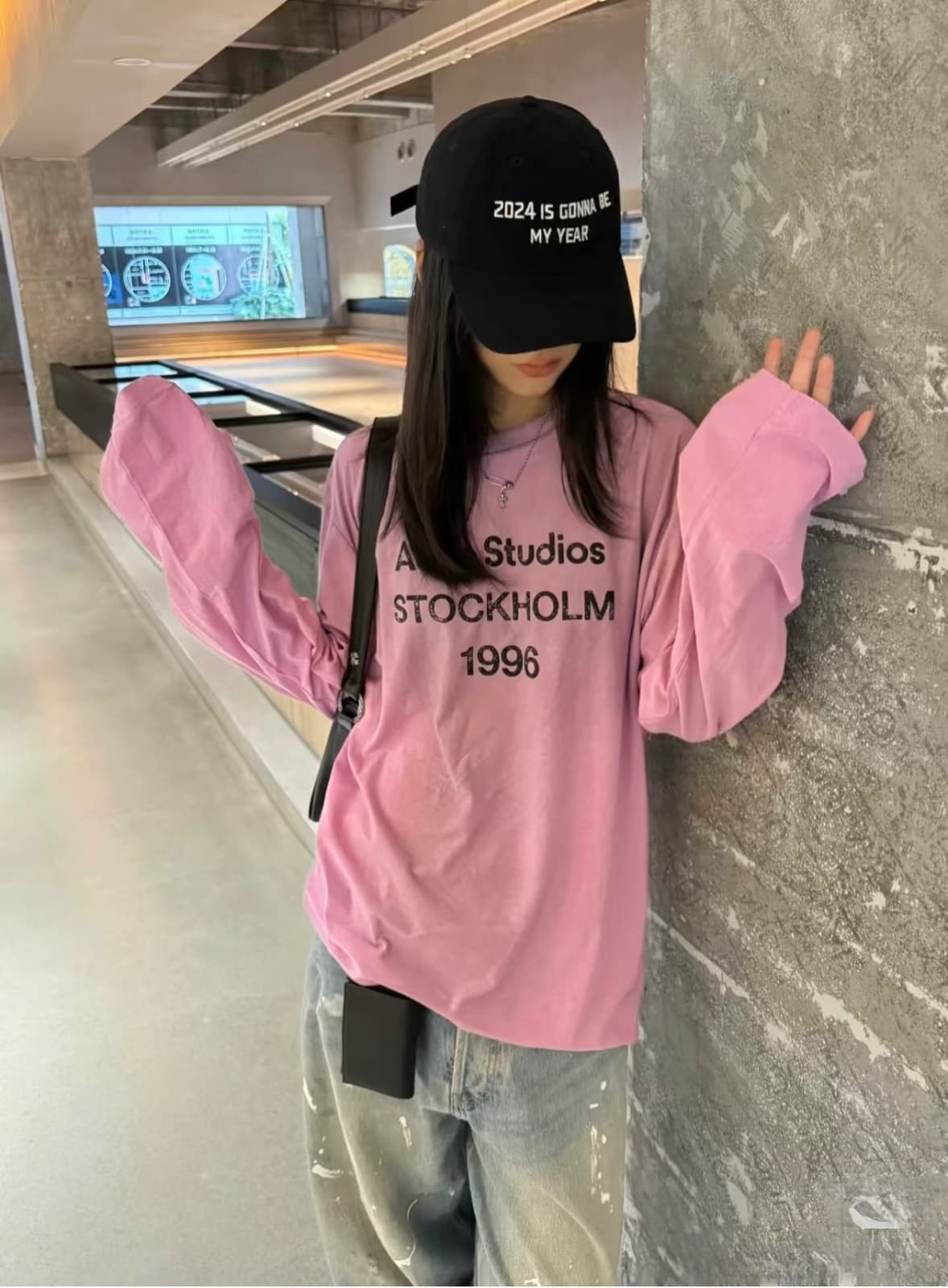 Acne Studios Sprayed 1996 Logo T-shirt