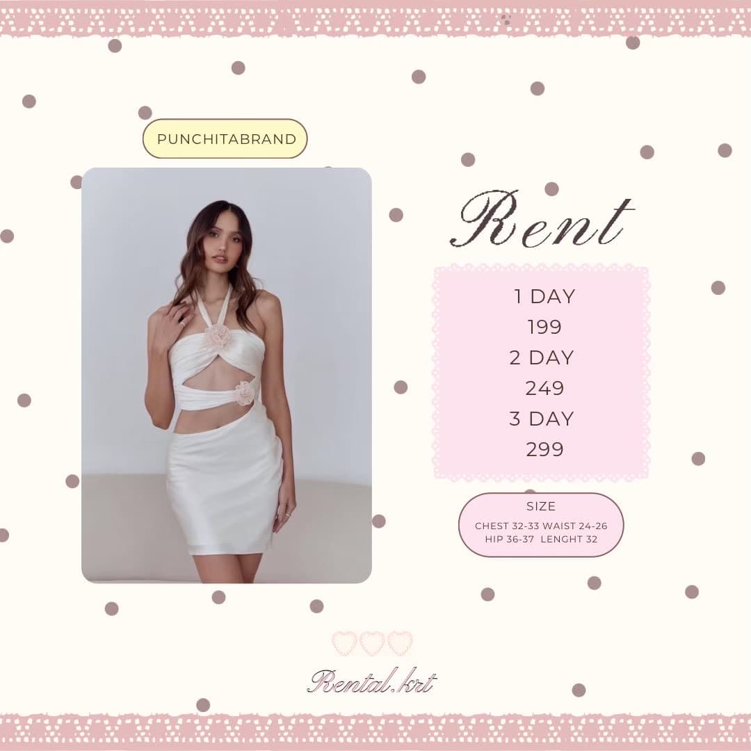 Glanni mini dress ivory
