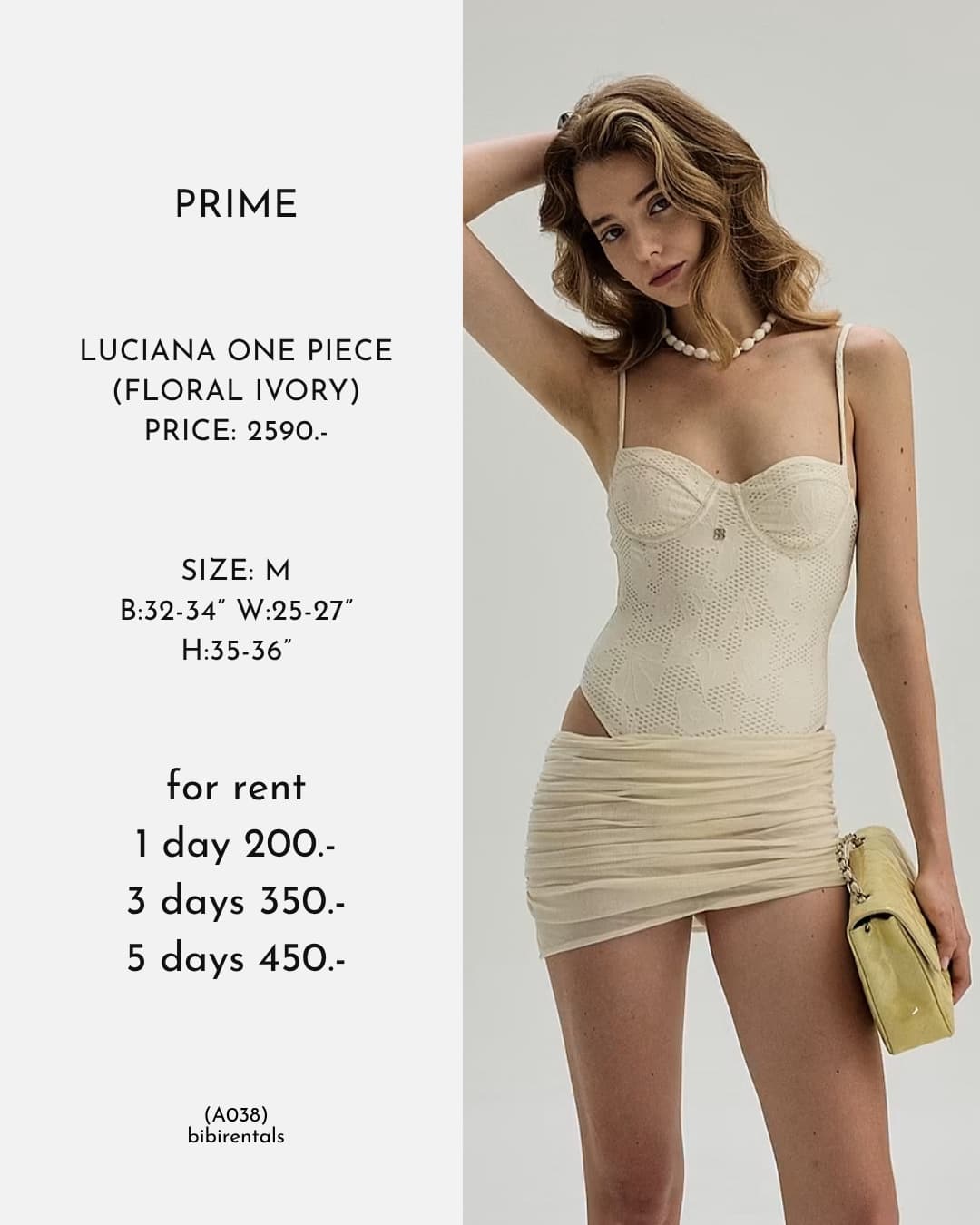 LUCIANA ONE PIECE (FLORAL IVORY)