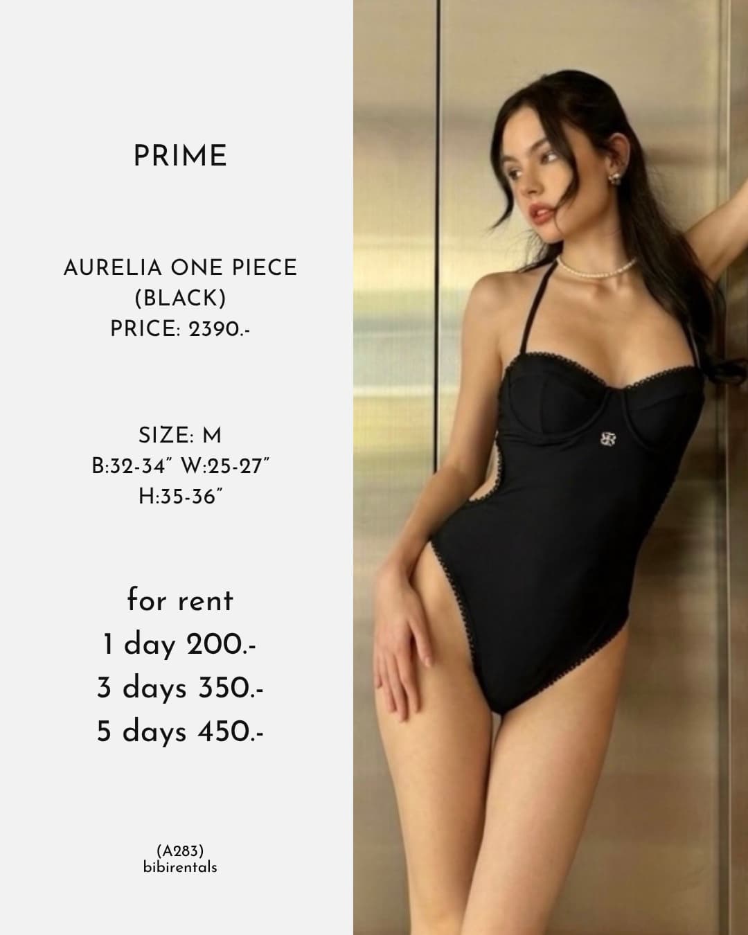 AURELIA ONE PIECE (BLACK)