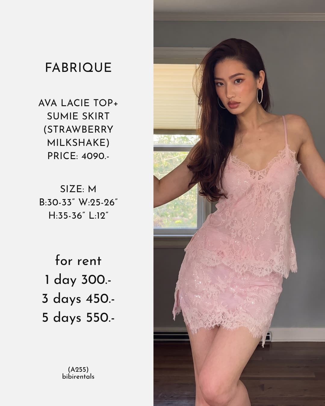AVA LACIE TOP+ SUMIE SKIRT (STRAWBERRY MILKSHAKE)