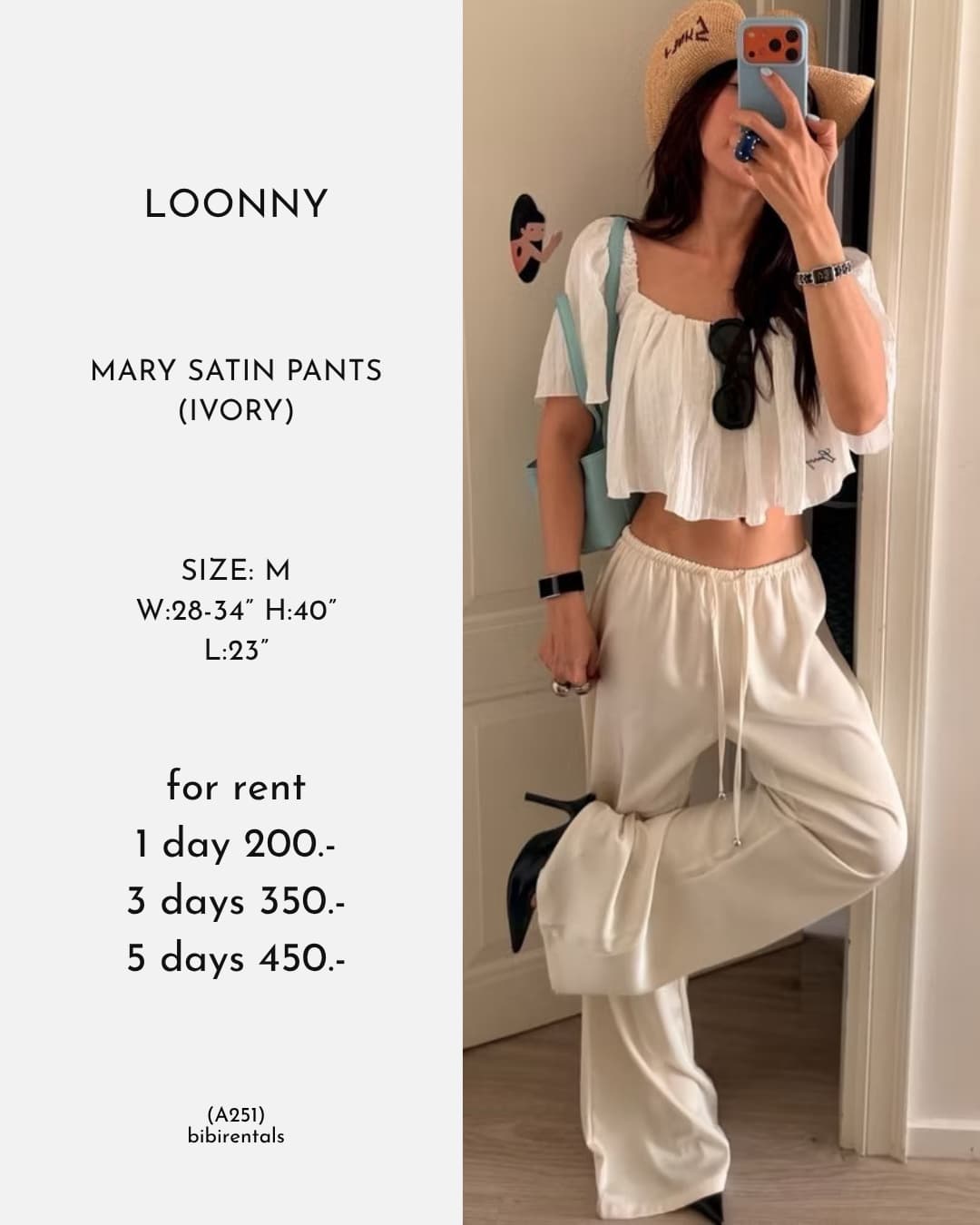 MARY SATIN PANTS (IVORY)