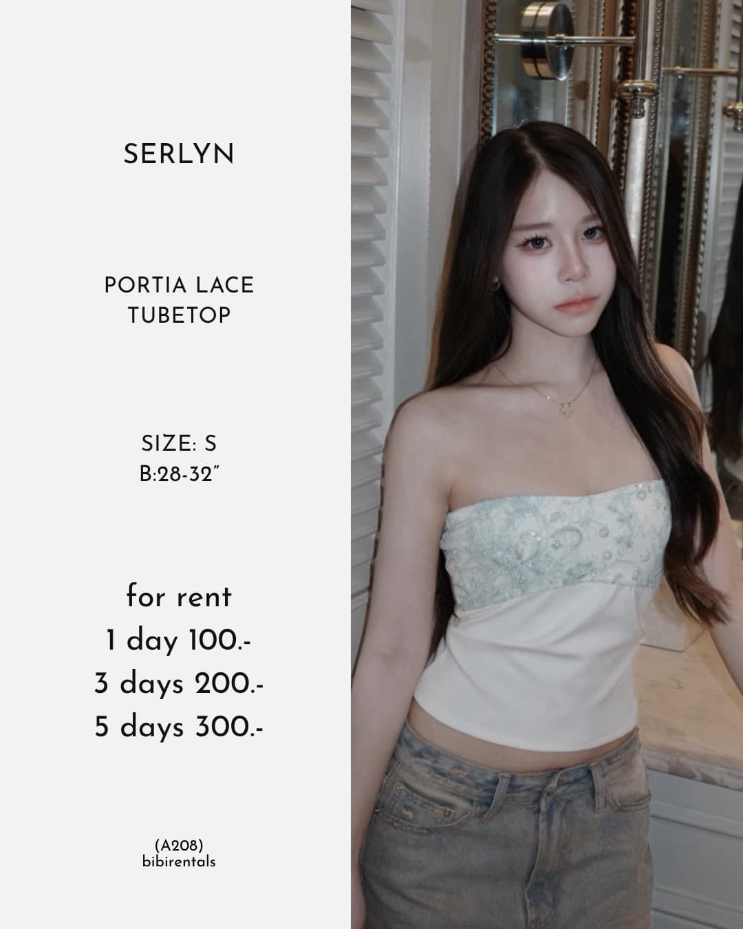 PORTIA LACE TUBETOP