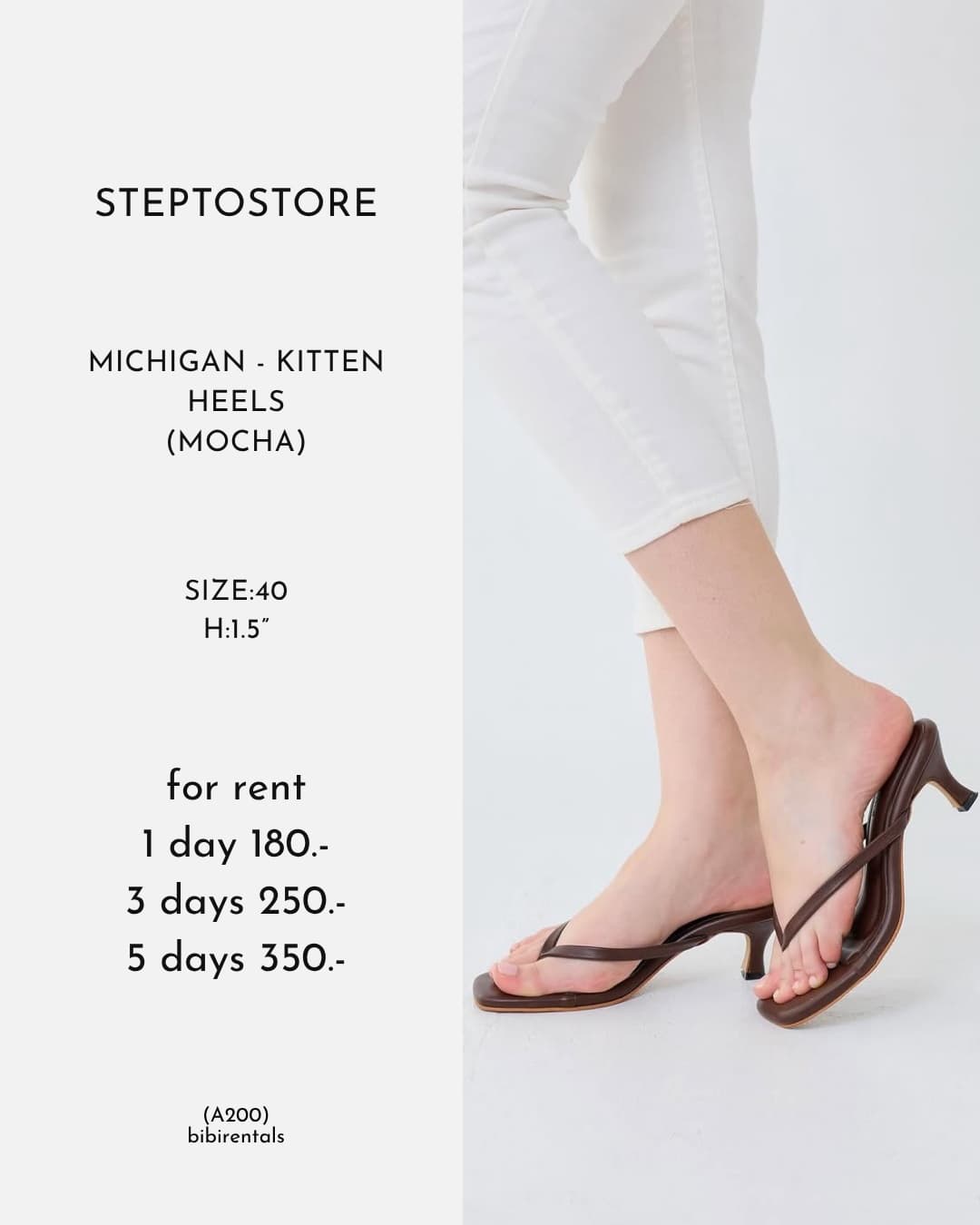 MICHIGAN - KITTEN HEELS (MOCHA)