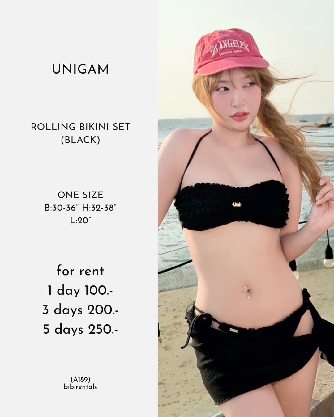 ROLLING BIKINI SET (BLACK)