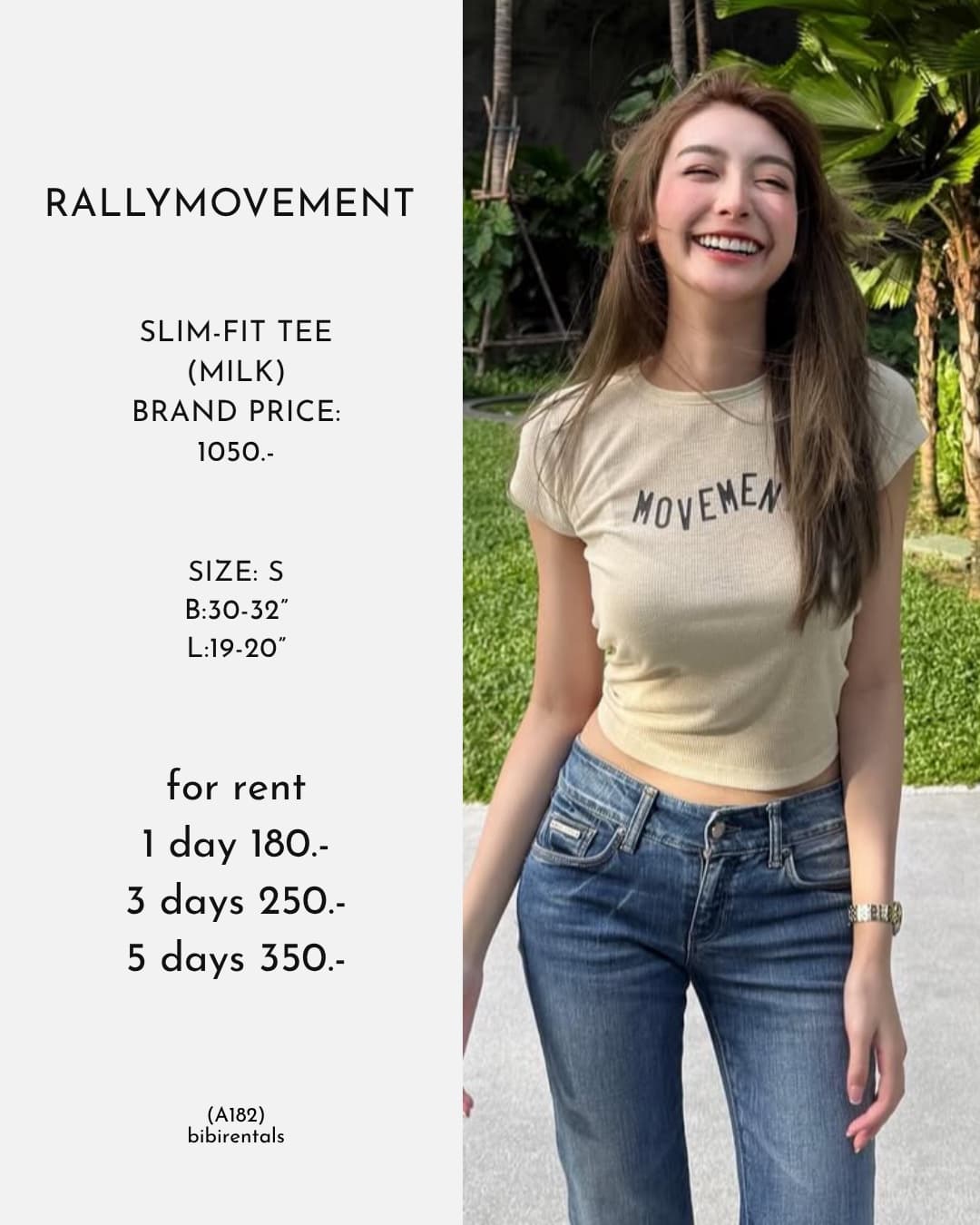 SLIM-FIT TEE (MILK)