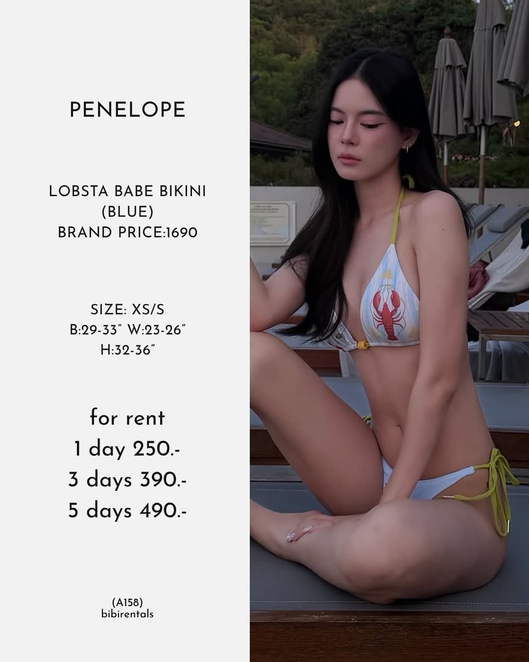 LOBSTA BABE BIKINI (BLUE)