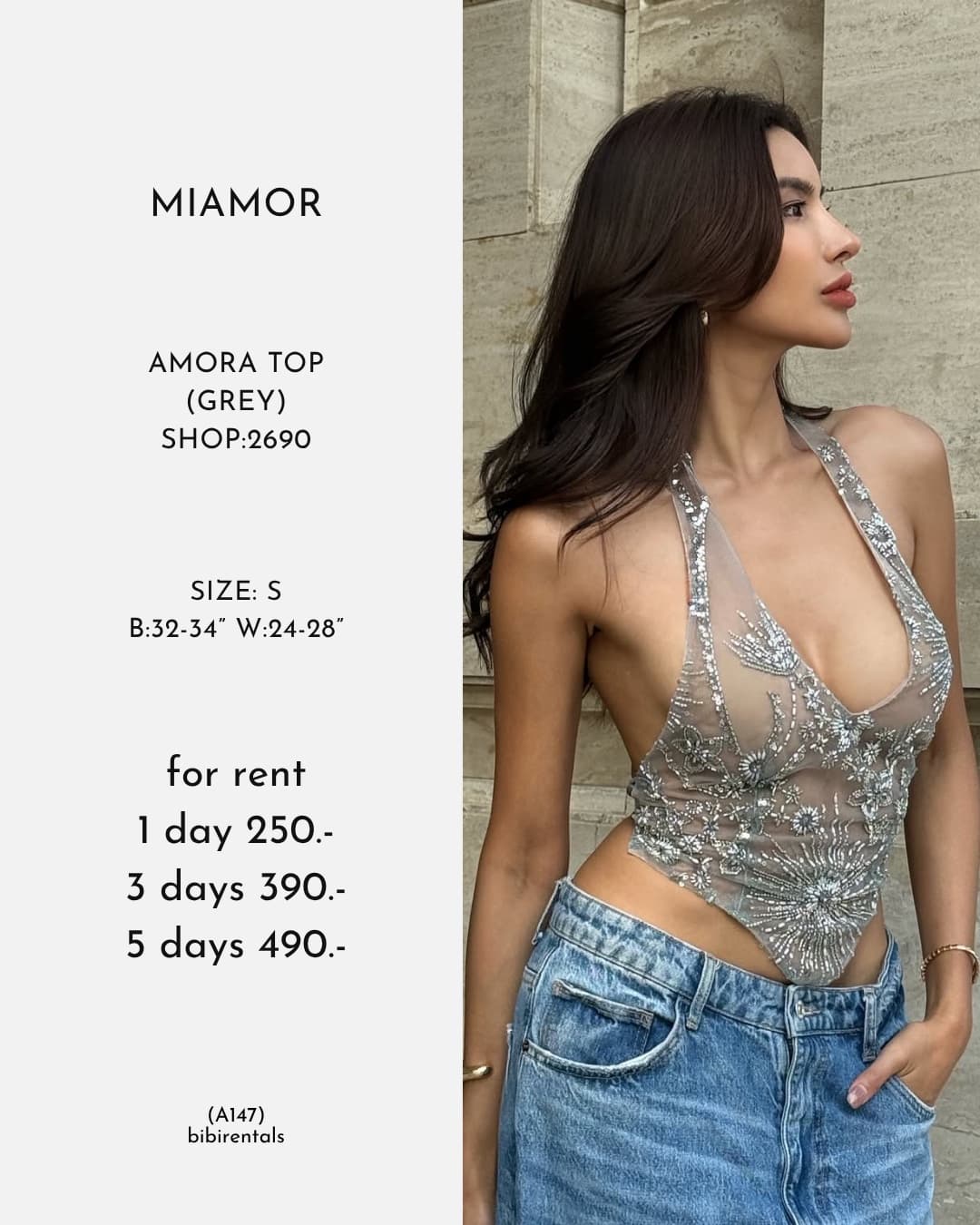 AMORA TOP (GREY)