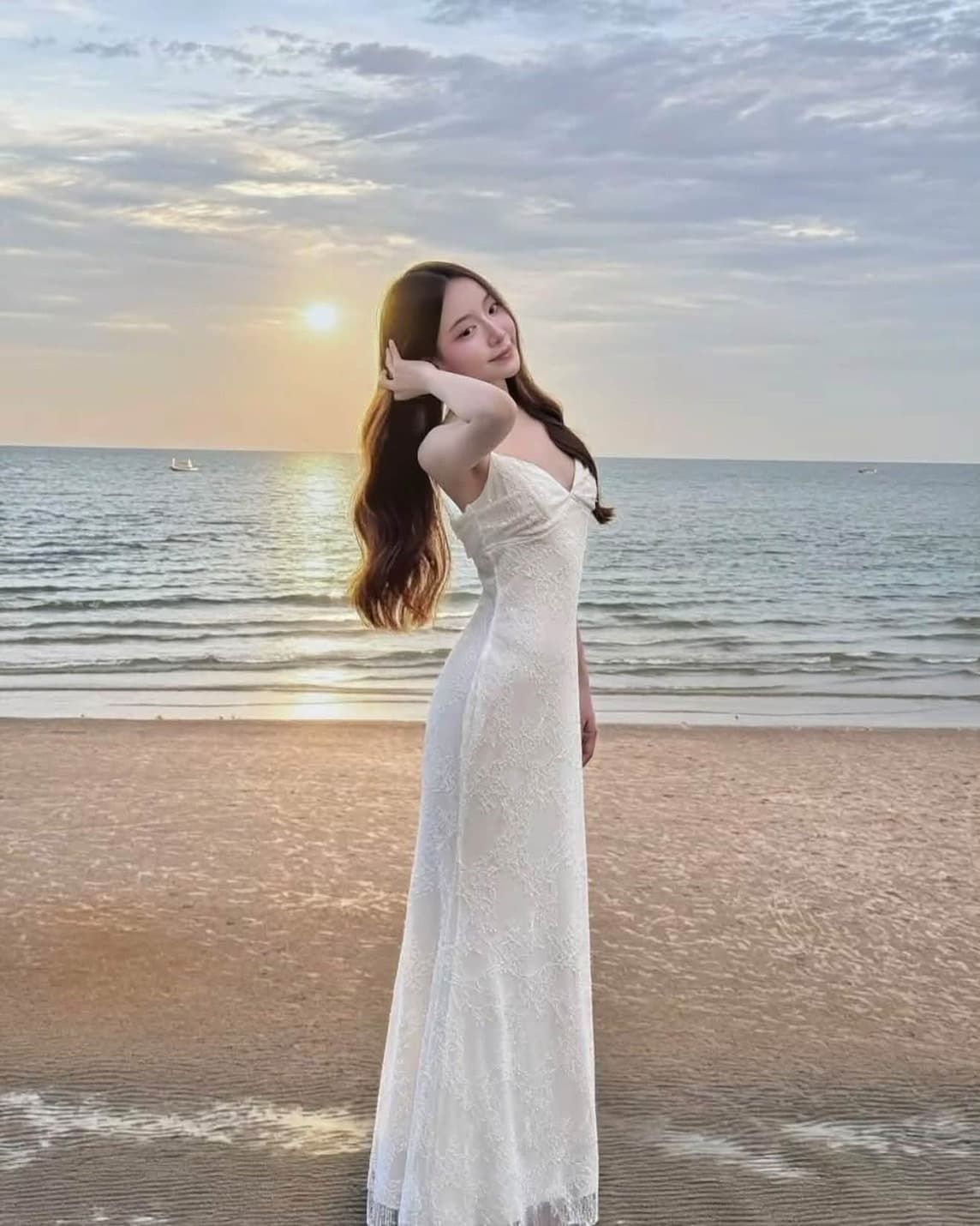 เดรสยาวแฟชั่น ทะเล