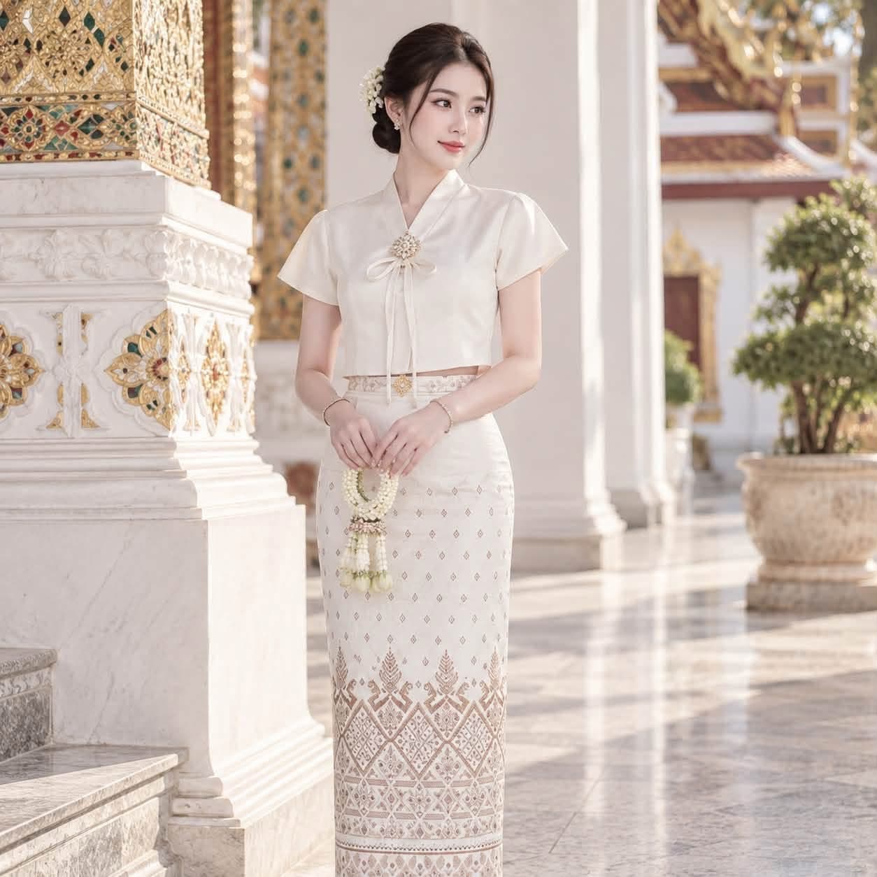 ชุดเซ็ตผ้าไทย เรียบง่ายดูดี **รอเเก้สี