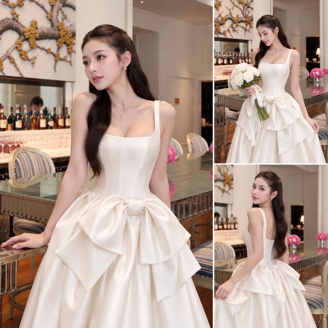 ชุดงานบุญ งานแต่ง ถ่ายพรีเหมาะมาก***รอเเก้สี