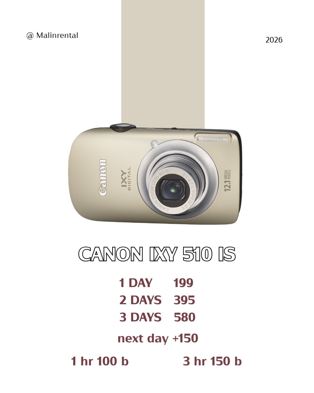 Canon ixy 510 is